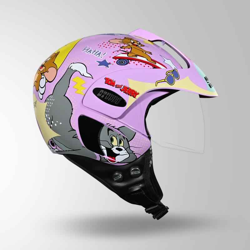Studds Marshall Kids Tom & Jerry Edition - Lavender Pink & Grey / Yellow