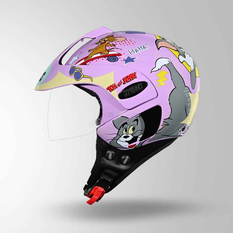Studds Marshall Kids Tom & Jerry Edition - Lavender Pink & Grey / Yellow