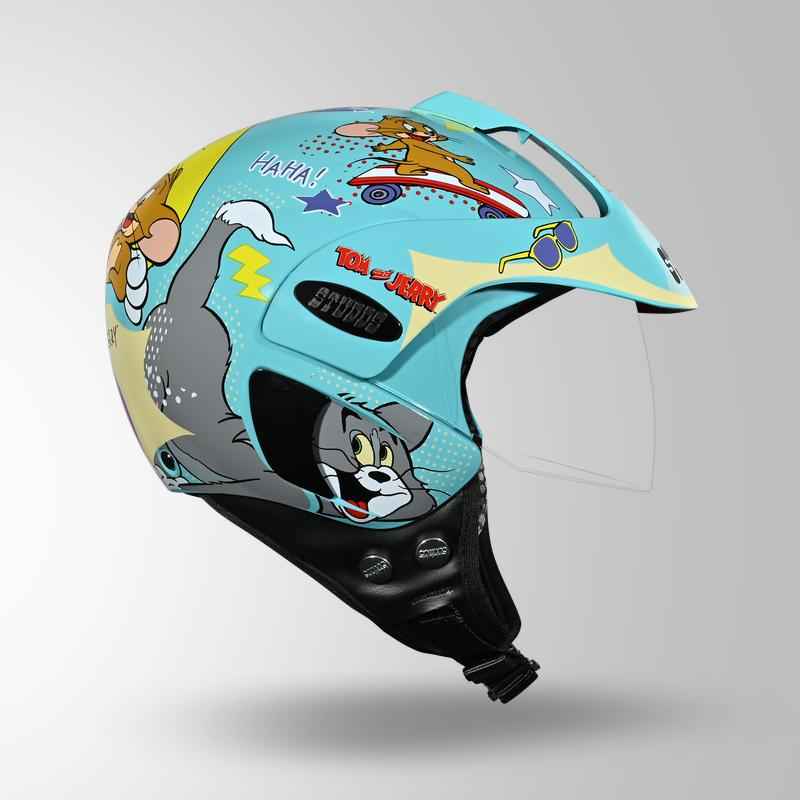 Studds Marshall Kids Tom & Jerry Edition - Pastel Green & Grey / Yellow