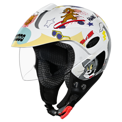 Studds Marshall Kids Tom & Jerry Edition - White Grey & Yellow