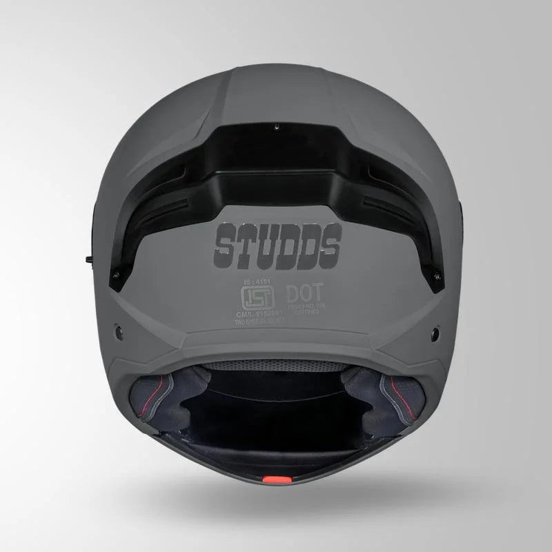 Studds N1 Flip Up Helmet Trooper Matt Nardo Grey