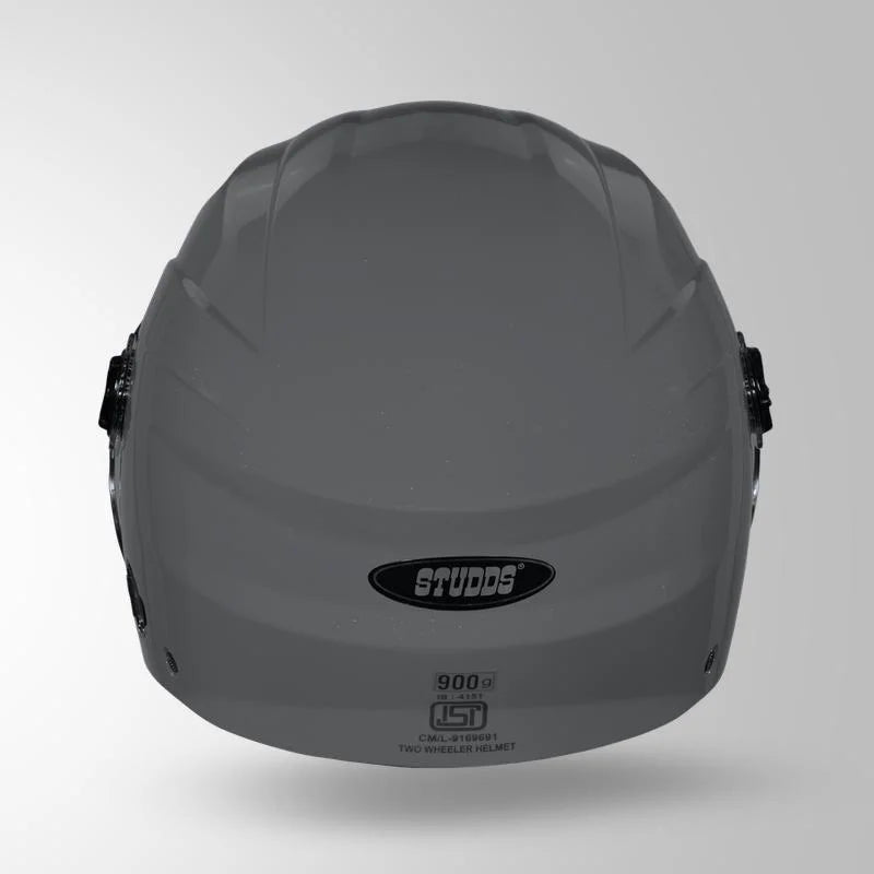 Studds N6 Open face Helmet Ray Super with Clear Visor (Matt Nardo Grey)