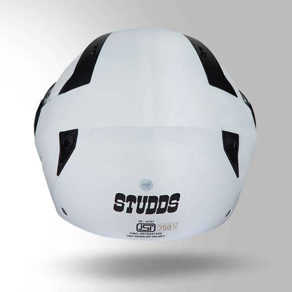 Studds Open Face Helmet - Vogue White