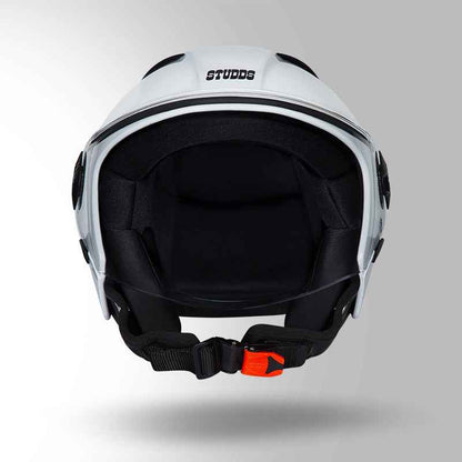 Studds Open Face Helmet - Vogue White