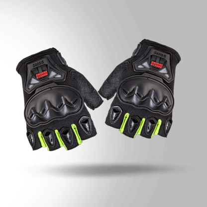 Studds SMG 5 Riding Gloves Fluorescent Green