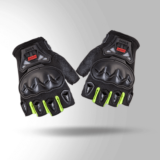 Studds SMG 5 Riding Gloves Fluorescent Green