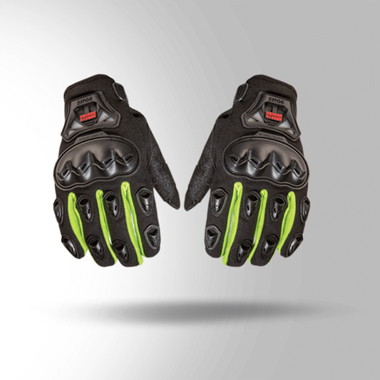 Studds SMG 6 Riding Gloves Fluorescent Green