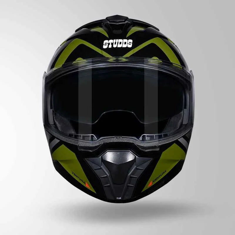 Studds Trooper D3 Ventura Decor Black & Green - Helmet