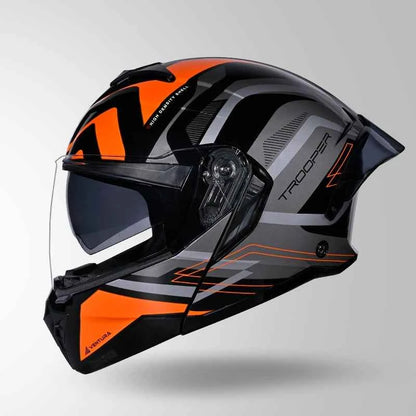 Studds Trooper D3 Ventura Decor Black & Orange - Helmet