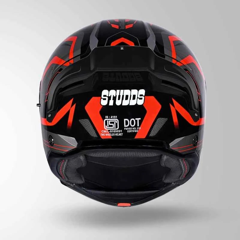 Studds Trooper D3 Ventura Decor Black & Red - Helmet