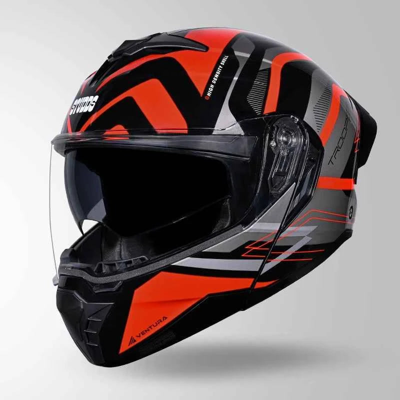 Studds Trooper D3 Ventura Decor Black & Red - Helmet