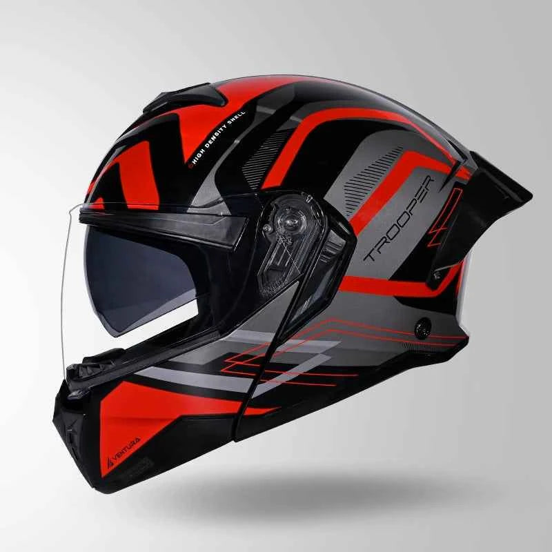 Studds Trooper D3 Ventura Decor Black & Red - Helmet