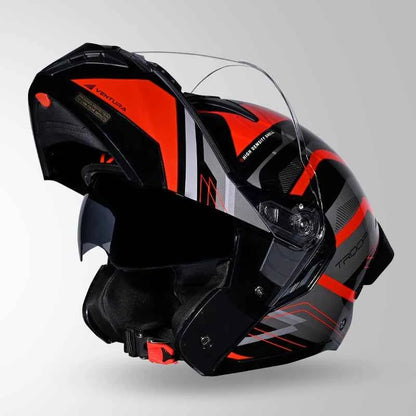 Studds Trooper D3 Ventura Decor Black & Red - Helmet