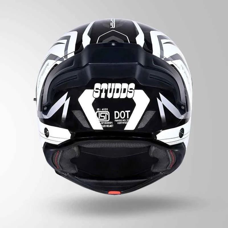 Studds Trooper D3 Ventura Decor Black & White - Helmet