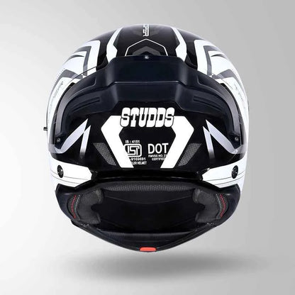 Studds Trooper D3 Ventura Decor Black & White - Helmet