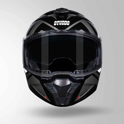 Studds Trooper D3 Ventura Decor Black & White - Helmet