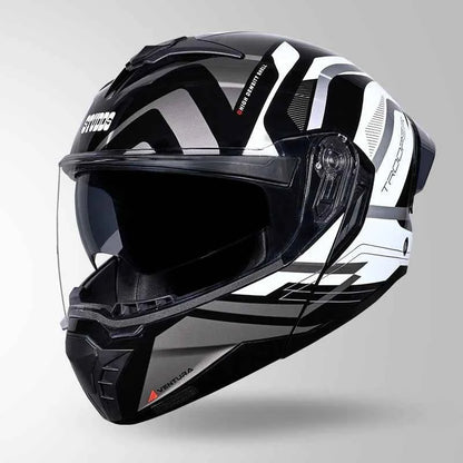 Studds Trooper D3 Ventura Decor Black & White - Helmet