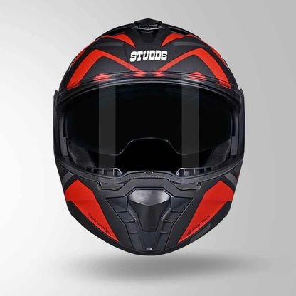 Studds Trooper D3 Ventura Decor Matt Black & Red - Helmet
