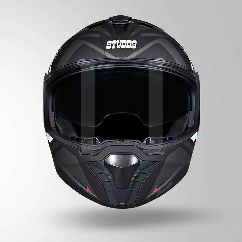 Studds Trooper D3 Ventura Decor Matt Black & White - Helmet