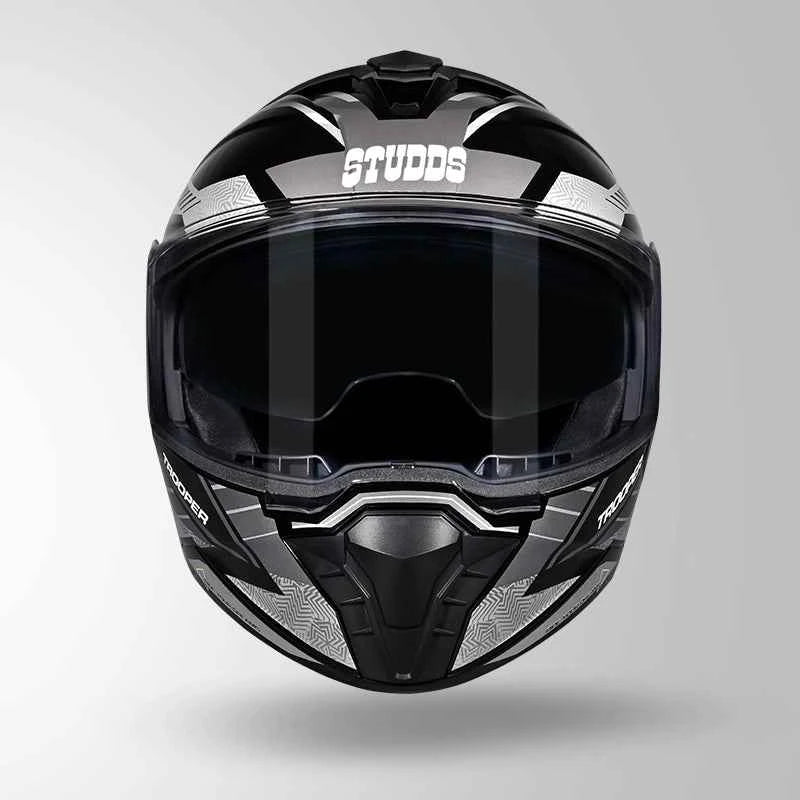 Studds Trooper D4 Race Decor Black / Yellow & Grey - Helmet