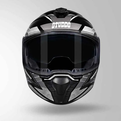 Studds Trooper D4 Race Decor Black / Yellow & Grey - Helmet