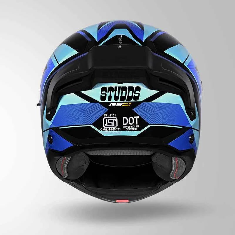 Studds Trooper D4 Race Decor Black & Blue - Helmet