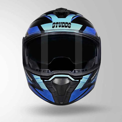 Studds Trooper D4 Race Decor Black & Blue - Helmet