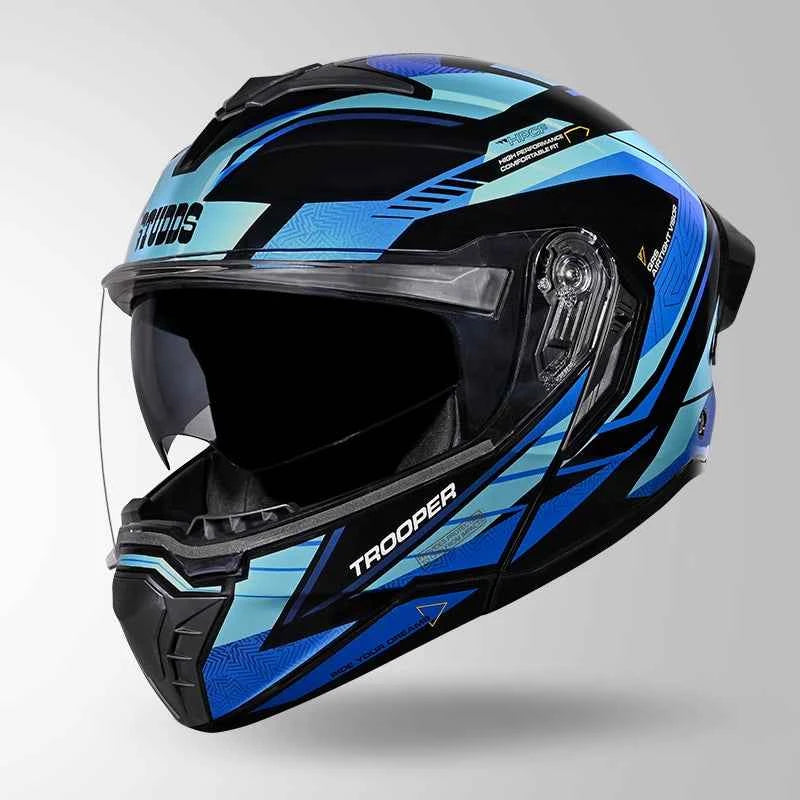 Studds Trooper D4 Race Decor Black & Blue - Helmet