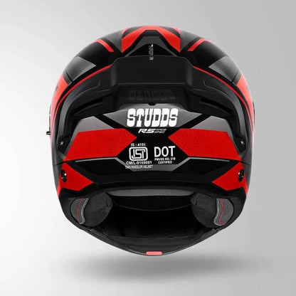 Studds Trooper D4 Race Decor Black & Red - Helmet