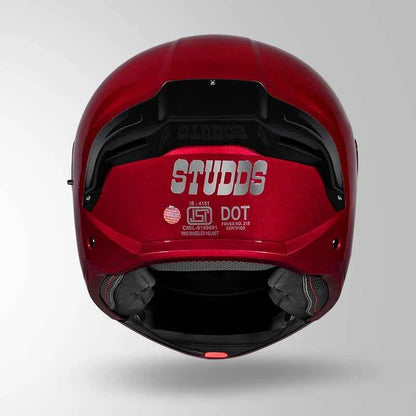 Studds Trooper DV Cherry Red - Helmet