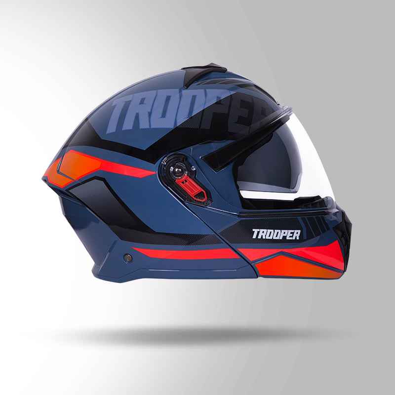 Studds Trooper DV D1 Decor Blue & Pink - Helmet