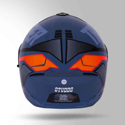 Studds Trooper DV D1 Decor Blue & Pink - Helmet