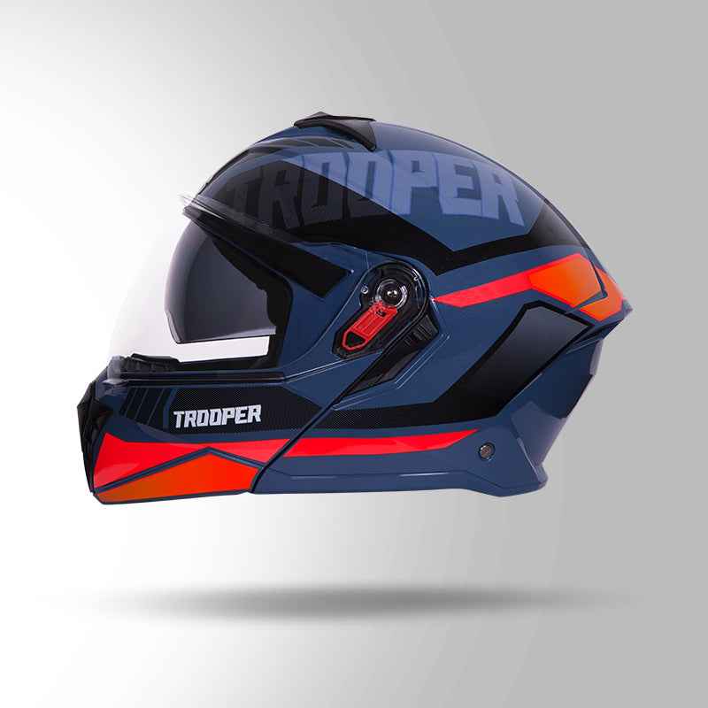Studds Trooper DV D1 Decor Blue & Pink - Helmet