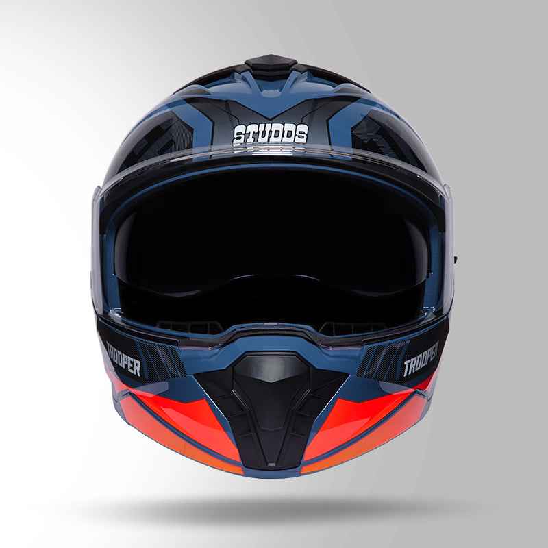 Studds Trooper DV D1 Decor Blue & Pink - Helmet
