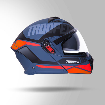 Studds Trooper DV D1 Decor Matt Blue & Pink - Helmet