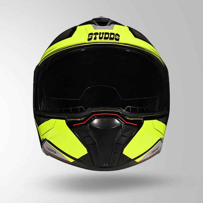 Studds Trooper DV D2 Hellcat Decor Black / Fluorescent Yellow & Yellow - Helmet