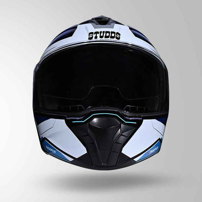 Studds Trooper DV D2 Hellcat Decor Black & Blue - Helmet
