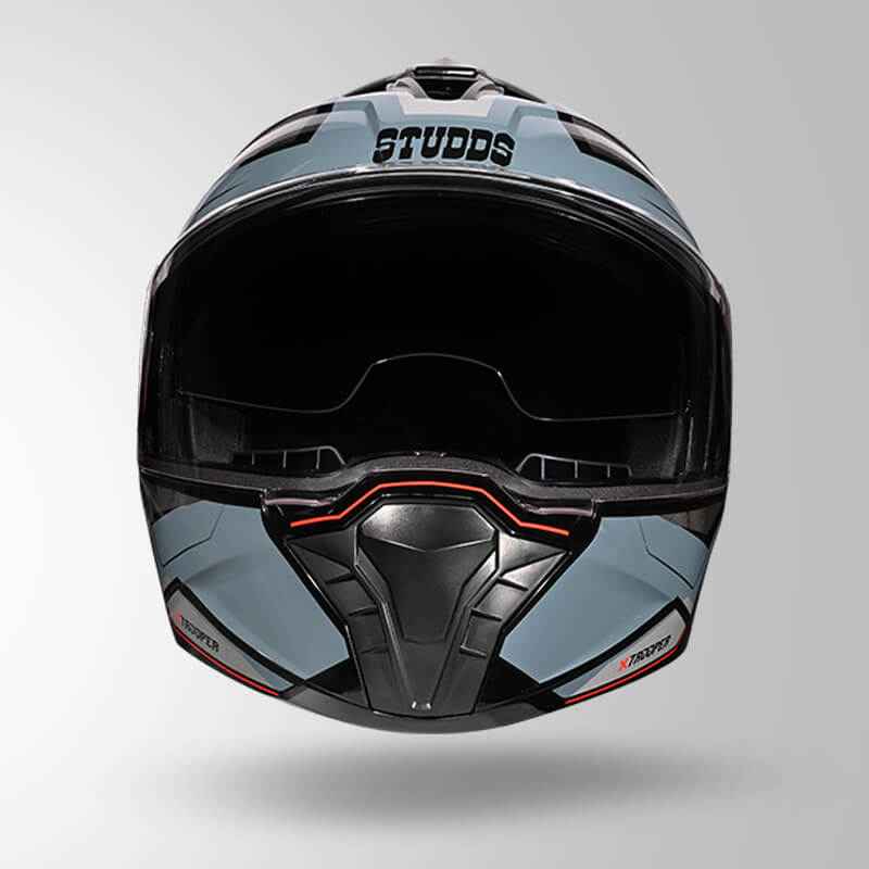 Studds Trooper DV D2 Hellcat Decor Black & Grey - Helmet