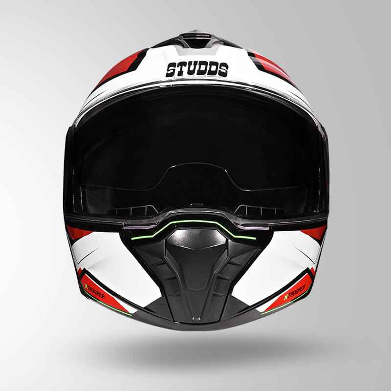Studds Trooper DV D2 Hellcat Decor Black & Red - Helmet