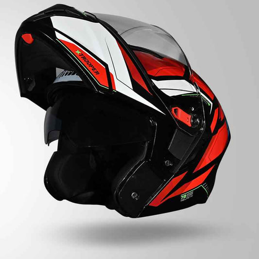Studds Trooper DV D2 Hellcat Decor Black & Red - Helmet
