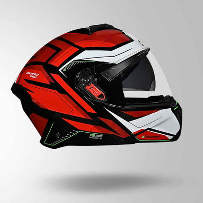 Studds Trooper DV D2 Hellcat Decor Black & Red - Helmet
