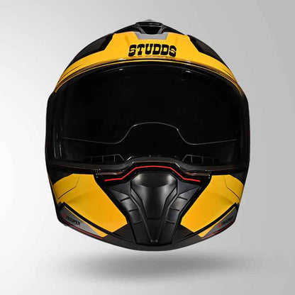 Studds Trooper DV D2 Hellcat Decor Black & Yellow - Helmet