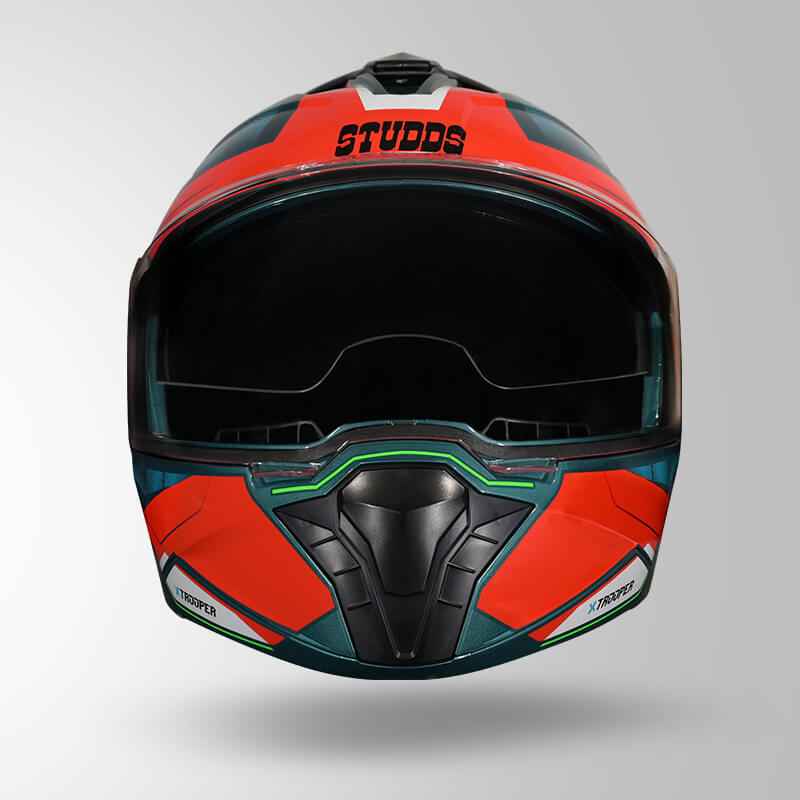 Studds Trooper DV D2 Hellcat Decor Blue & Red - Helmet