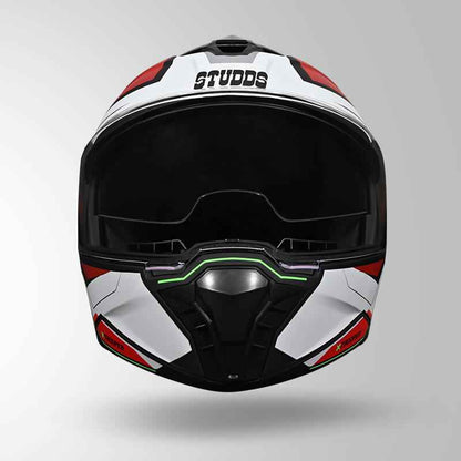 Studds Trooper DV D2 Hellcat Decor Matt Black & Red - Helmet