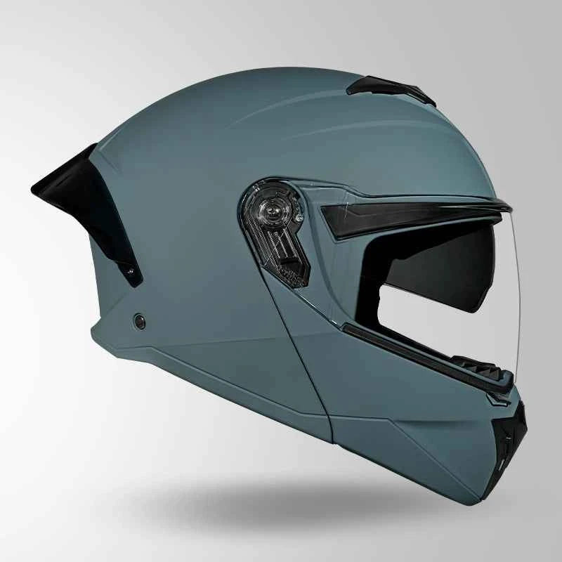 Studds Trooper DV Matt Shark Skin Blue - Helmet
