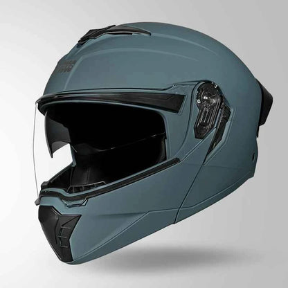 Studds Trooper DV Matt Shark Skin Blue - Helmet