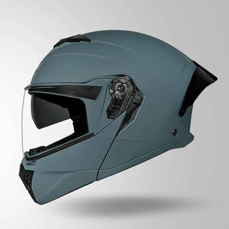 Studds Trooper DV Matt Shark Skin Blue - Helmet