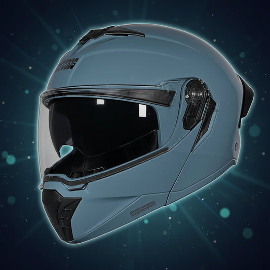 Studds Trooper DV Shark Skin Blue - Helmet