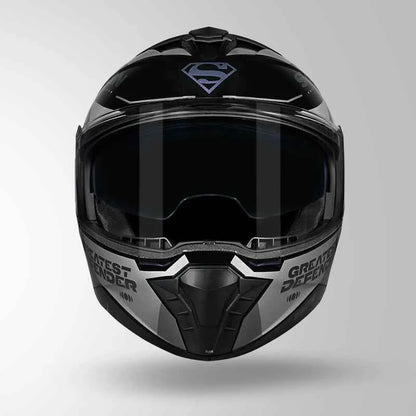 Studds Trooper Superman Edition Black Chameleon Pink - Helmet