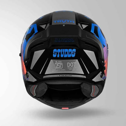 Studds Trooper Superman Edition Black & Blue - Helmet